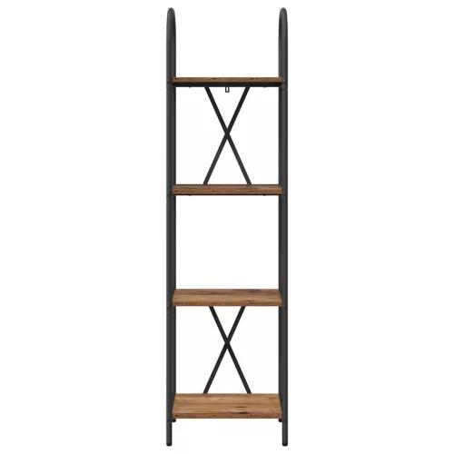  Könyvespolc Régi fa 40 x 30 x 146 cm Faanyag