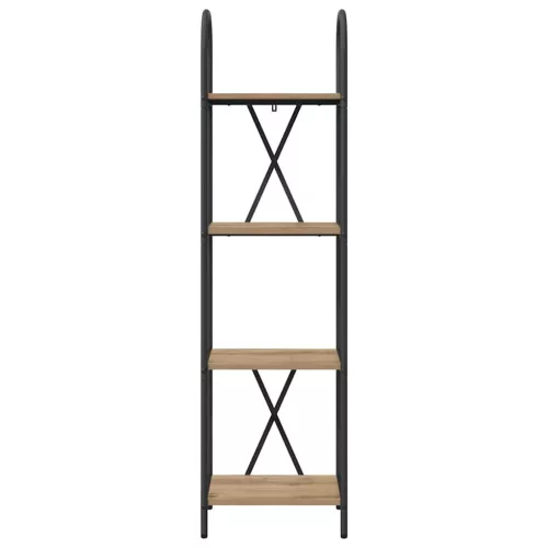  Könyvespolc kézműves tölgy 40 x 30 x 146 cm Faanyag