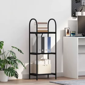  Könyvespolc Musta tammi 40 x 30 x 109 cm Faanyag