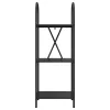  Könyvespolc Musta tammi 40 x 30 x 109 cm Faanyag
