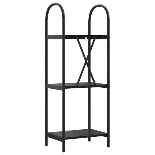  Könyvespolc Musta tammi 40 x 30 x 109 cm Faanyag