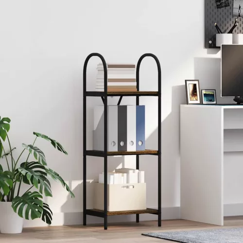  Könyvespolc Füstölt tölgy 40 x 30 x 109 cm Faanyag