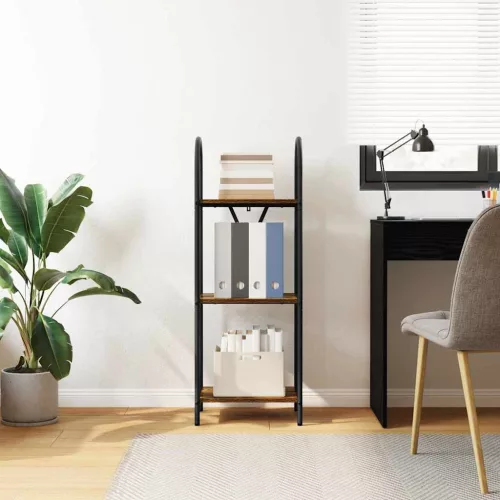  Könyvespolc Füstölt tölgy 40 x 30 x 109 cm Faanyag