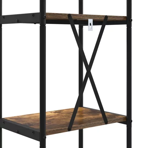  Könyvespolc Füstölt tölgy 40 x 30 x 109 cm Faanyag