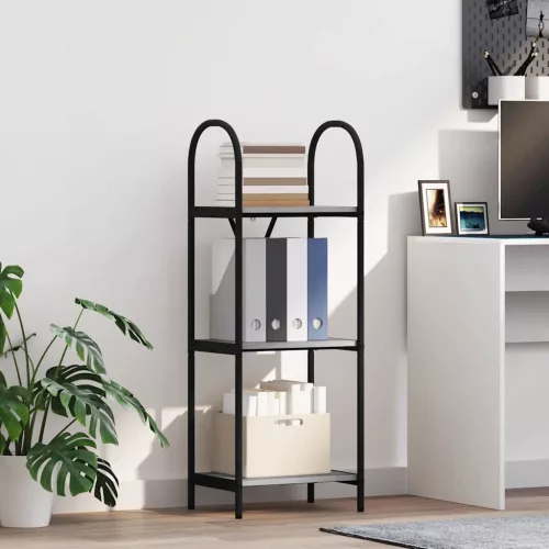  Könyvespolc Szürke sonoma 40 x 30 x 109 cm Faanyag