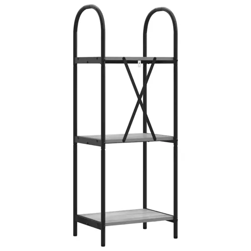  Könyvespolc Szürke sonoma 40 x 30 x 109 cm Faanyag