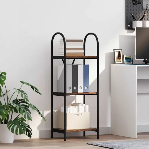  Könyvespolc Régi fa 40 x 30 x 109 cm Faanyag