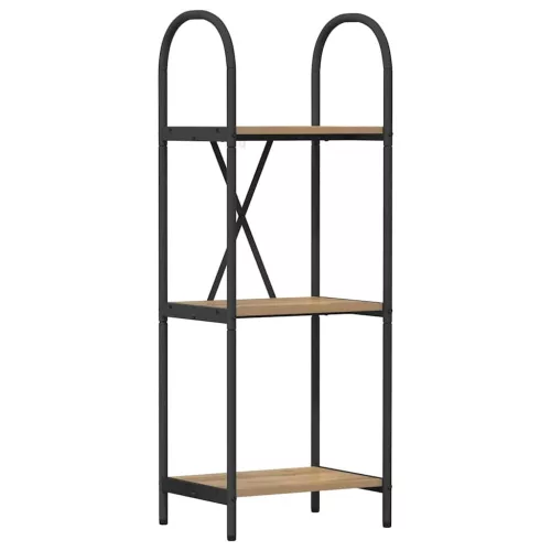  Könyvespolc kézműves tölgy 40 x 30 x 109 cm Faanyag