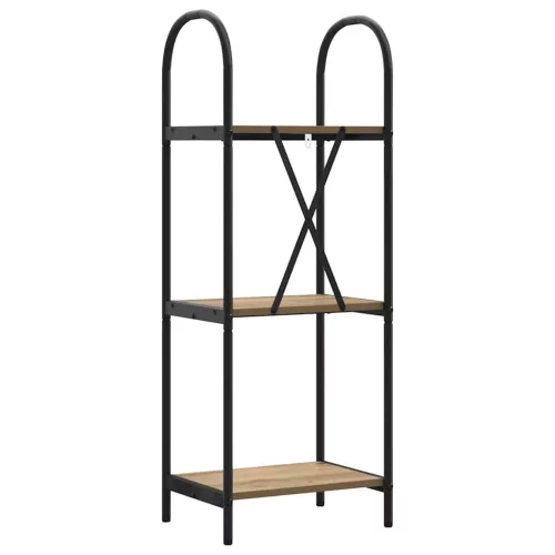  Könyvespolc kézműves tölgy 40 x 30 x 109 cm Faanyag