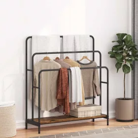    Ruhaszárító polcokkal Régi fa 90 x 30 x 100.5 cm Faanyag