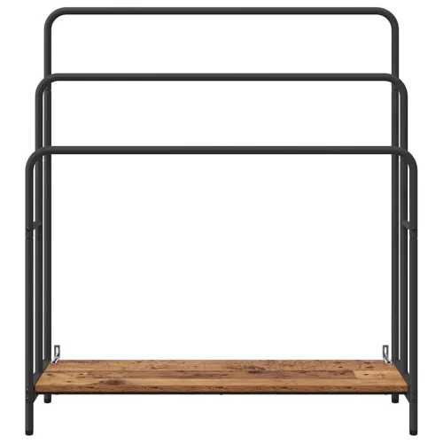  Ruhaszárító polcokkal Régi fa 90 x 30 x 100.5 cm Faanyag