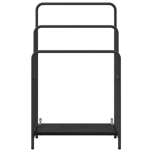  Ruhaszárító polcokkal Musta tammi 60 x 30 x 100.5 cm Faanyag