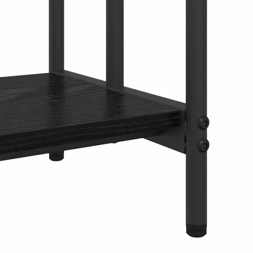  Ruhaszárító polcokkal Musta tammi 60 x 30 x 100.5 cm Faanyag