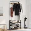  Kabáthorog polcokkal Artisan tölgy 75 x 34 x 184 cm Faanyag