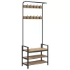  Kabáthorog polcokkal Artisan tölgy 75 x 34 x 184 cm Faanyag