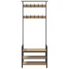  Kabáthorog polcokkal Artisan tölgy 75 x 34 x 184 cm Faanyag