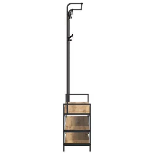 Kabáthorog polcokkal Artisan tölgy 95 x 34 x 184 cm Faanyag