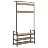  Kabáthorog polcokkal Artisan tölgy 95 x 34 x 184 cm Faanyag