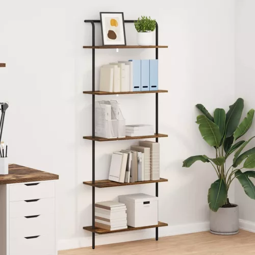  Könyvespolc Füstölt tölgy 60 x 24 x 168 cm Faanyag