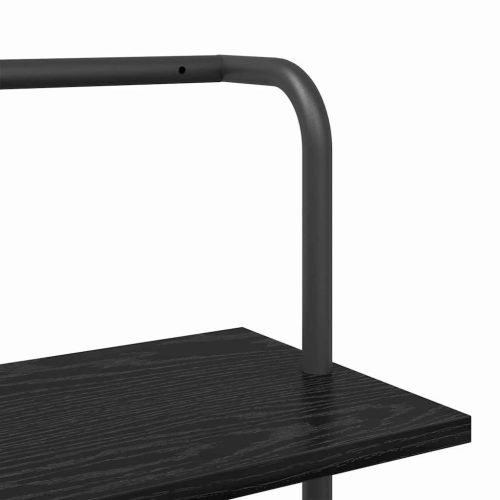  Könyvespolc Fekete tölgy 60 x 24 x 203 cm Faanyag