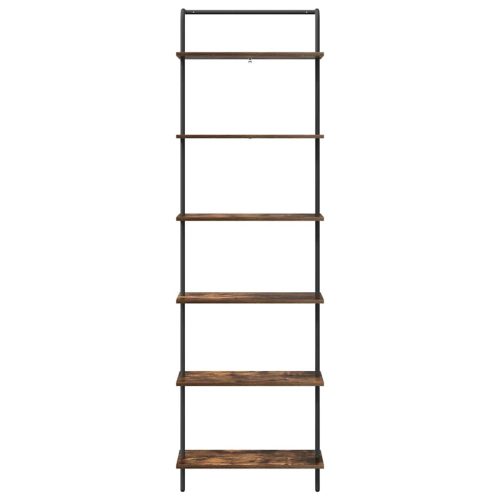  Könyvespolc Füstölt tölgy 60 x 24 x 203 cm Faanyag