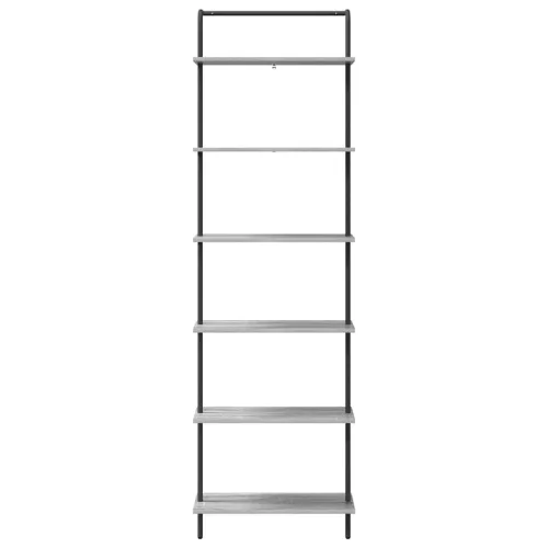  Könyvespolc Szürke sonoma 60 x 24 x 203 cm Faanyag