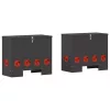  Csirke etető 2 pcs Fekete 60.5 x 29 x 51 cm