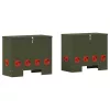  Csirke etető 2 pcs Olajzöld 60.5 x 29 x 51 cm