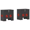  Csirke etető 2 pcs Fekete 60.5 x 29 x 51 cm