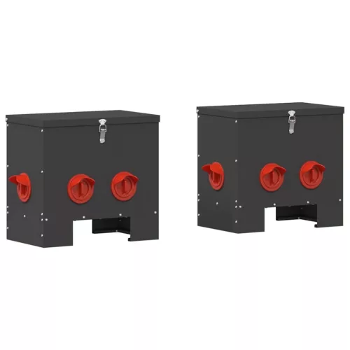  Csirke etető 2 pcs Fekete 60.5 x 29 x 51 cm