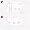  Csirke etető 2 pcs Olajzöld 41,5 x 20,5 x 33 cm