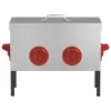  Csirke etető 2 pcs Ezüst 41,5 x 20,5 x 33 cm Horganyzott acél