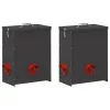  Csirke etető 2 pcs Fekete 32,5 x 20,5 x 43 cm