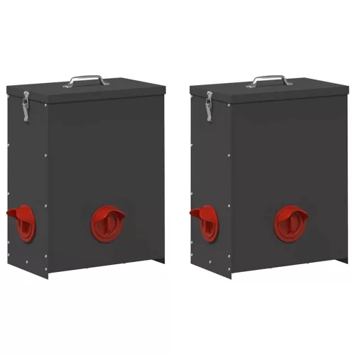  Csirke etető 2 pcs Fekete 32,5 x 20,5 x 43 cm