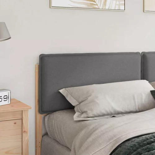  Kárpitozott fejtámla Természetes és Világosszürke 200 cm