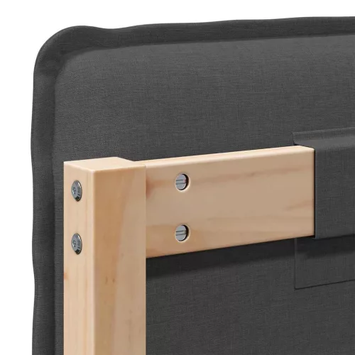  Kárpitozott fejtámla Természetes és sötétszürke 200 cm