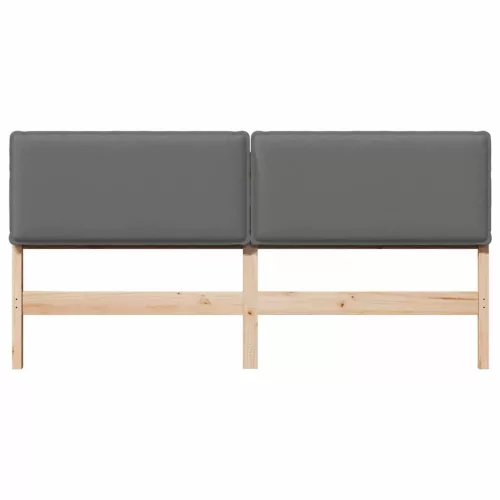  Kárpitozott fejtámla Természetes és Világosszürke 180 cm