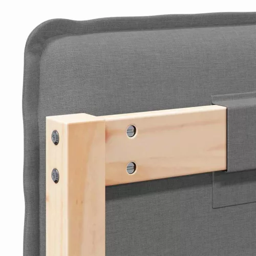  Kárpitozott fejtámla Természetes és Világosszürke 180 cm