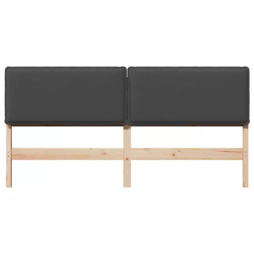  Kárpitozott fejtámla Természetes és sötétszürke 180 cm