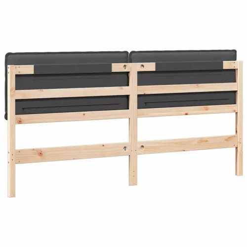  Kárpitozott fejtámla Természetes és sötétszürke 180 cm