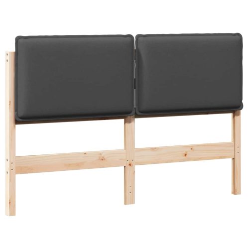  Kárpitozott fejtámla Természetes és sötétszürke 160 cm