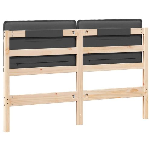  Kárpitozott fejtámla Természetes és sötétszürke 160 cm