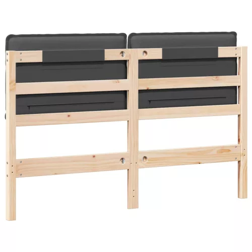  Kárpitozott fejtámla Természetes és sötétszürke 150 cm