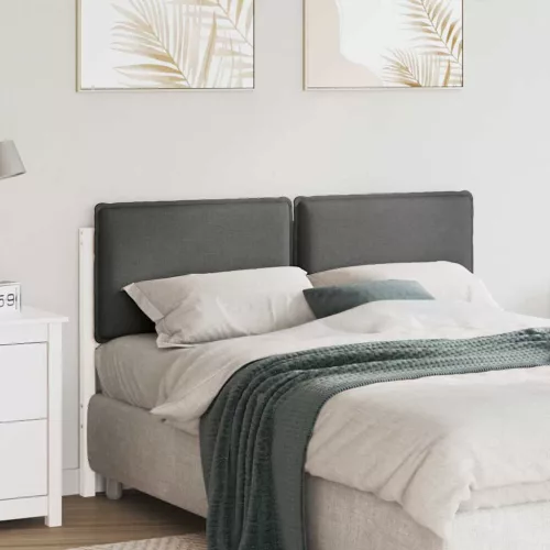  Kárpitozott fejtámla fejtámlával Fehér és világosszürke 150 cm