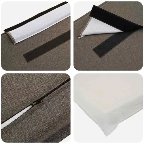  Kárpitozott fejtámla Természetes és Világosszürke 140 cm