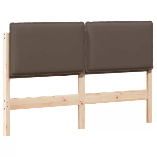  Kárpitozott fejtámla Természetes és Világosszürke 135 cm