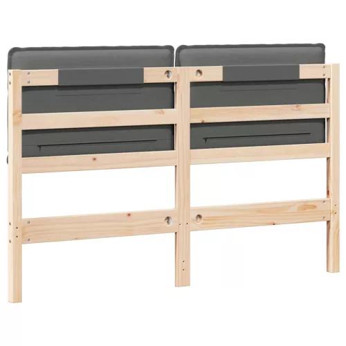  Kárpitozott fejtámla Természetes és Világosszürke 120 cm