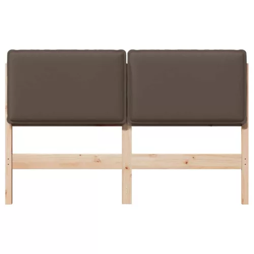  Kárpitozott fejtámla Természetes és Világosszürke 120 cm