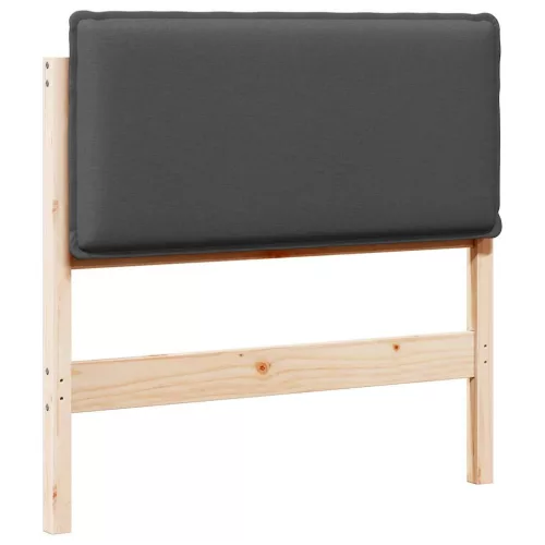  Kárpitozott fejtámla Természetes és sötétszürke 100 cm