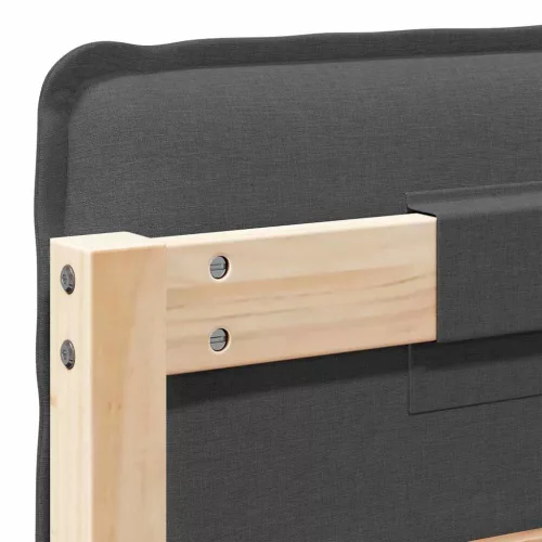  Kárpitozott fejtámla Természetes és sötétszürke 100 cm